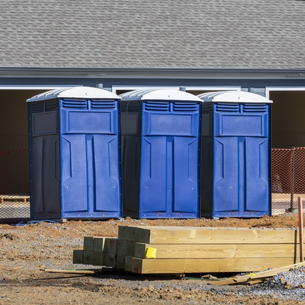 what is the expected delivery and pickup timeframe for the porta potties in Taconic Connecticut